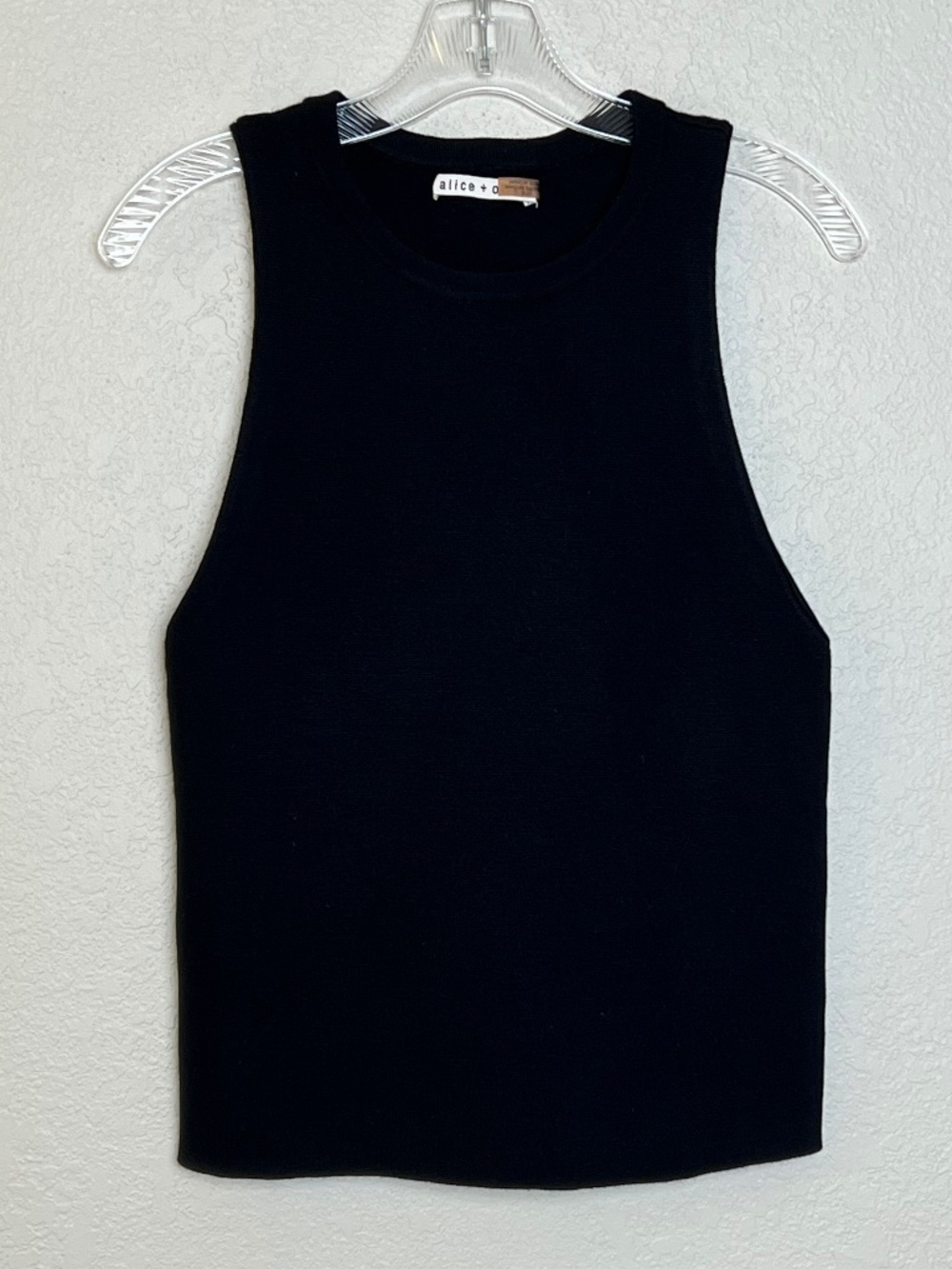 *FIRM PRICE* Alice + Olivia Wool Blend Knit Tank with Stretch